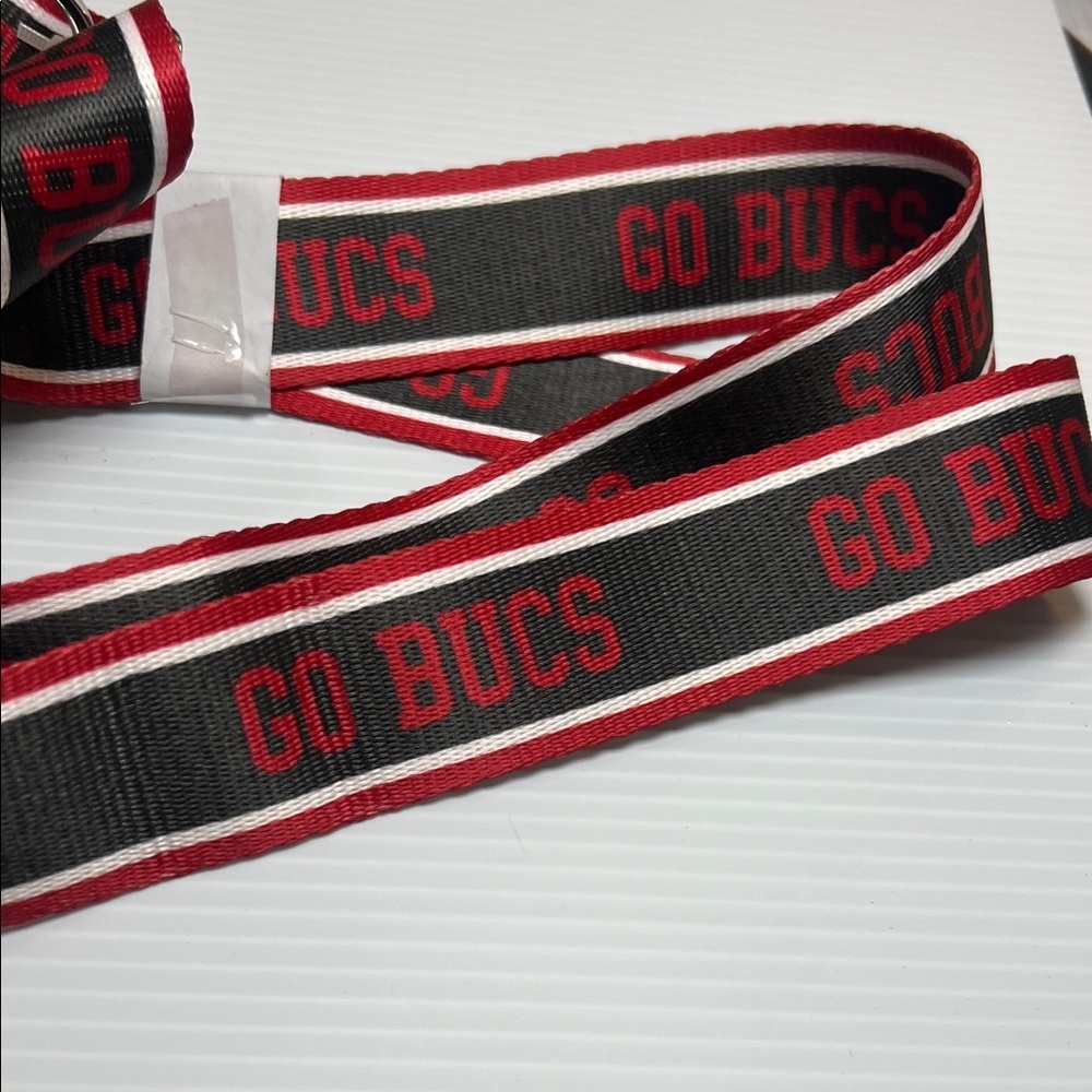 Tampa Bay Buccaneers Clear Belt Bag with Black and Red Accents - Picture 6 of 7